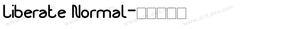 Liberate Normal字体转换